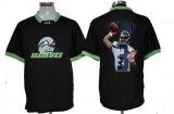 Wholesale Cheap Nike Seahawks #3 Russell Wilson Black Men's NFL Game All Star Fashion Jersey