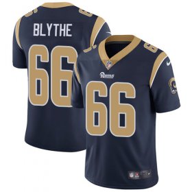 Wholesale Cheap Nike Rams #66 Austin Blythe Navy Blue Team Color Men\'s Stitched NFL Vapor Untouchable Limited Jersey
