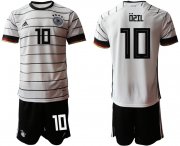 Wholesale Cheap Men 2021 European Cup Germany home white 10 Soccer Jersey2