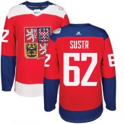Wholesale Cheap Team Czech Republic #62 Andrej Sustr Red 2016 World Cup Stitched NHL Jersey