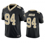Wholesale Cheap Men's New Orleans Saints #94 Cameron Jordan Black 2023 F.U.S.E. Vapor Untouchable Limited Stitched Jersey