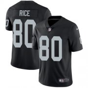 Wholesale Cheap Nike Raiders #80 Jerry Rice Black Team Color Men's Stitched NFL Vapor Untouchable Limited Jersey
