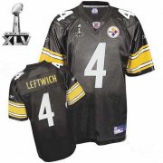 Wholesale Cheap Steelers #4 Byron Leftwich Black Super Bowl XLV Stitched NFL Jersey