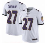 Wholesale Cheap Nike Ravens 27 J K Dobbins White Men Stitched NFL Vapor Untouchable Limited Jersey