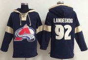 Wholesale Cheap Colorado Avalanche #92 Gabriel Landeskog Blue Pullover NHL Hoodie