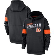 Wholesale Cheap Cincinnati Bengals Nike Sideline Team Logo Performance Pullover Hoodie Black