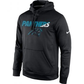 Wholesale Cheap Men\'s Carolina Panthers Nike Black Kick Off Staff Performance Pullover Hoodie