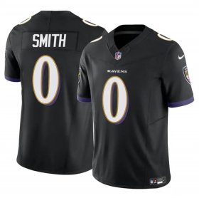 Cheap Men\'s Baltimore Ravens #0 Roquan Smith Black 2023 F.U.S.E. Vapor Limited Football Stitched Jersey