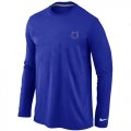Wholesale Cheap Nike Indianapolis Colts Sideline Legend Authentic Logo Long Sleeve T-Shirt Blue