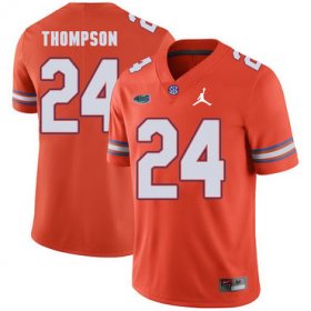 Wholesale Cheap Florida Gators 24 Mark Thompson Orange College Football Jersey