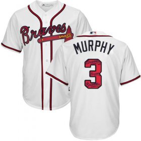 Wholesale Cheap Braves #3 Dale Murphy White Team Logo Fashion Stitched MLB Jersey