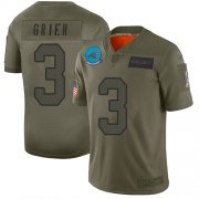 Wholesale Cheap Nike Panthers #3 Will Grier Camo Men's Stitched NFL Limited 2019 Salute To Service Jersey