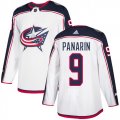 Wholesale Cheap Adidas Blue Jackets #9 Artemi Panarin White Road Authentic Stitched Youth NHL Jersey