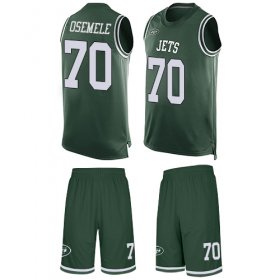 Wholesale Cheap Nike Jets #70 Kelechi Osemele Green Team Color Men\'s Stitched NFL Limited Tank Top Suit Jersey