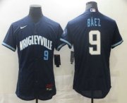 Wholesale Cheap Men's Chicago Cubs #9 Javier Baez Navy Blue 2021 City Connect Stitched MLB Flex Base Nike Jersey