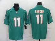 Wholesale Cheap Men's Miami Dolphins #11 DeVante Parker Green 2020 Vapor Untouchable Stitched NFL Nike Limited Jersey
