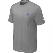 Wholesale Cheap Nike Detroit Lions Chest Embroidered Logo T-Shirt Grey