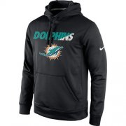 Wholesale Cheap Miami Dolphins Nike Kick Off Staff Performance Pullover Hoodie Black