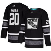 Wholesale Cheap Adidas Rangers #20 Chris Kreider Black 2019 All-Star Game Parley Authentic Stitched NHL Jersey
