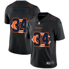 Wholesale Cheap Chicago Bears #34 Walter Payton Men\'s Nike Team Logo Dual Overlap Limited NFL Jersey Black