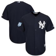 Wholesale Cheap Yankees Blank Navy Blue 2019 Spring Training Cool Base Stitched MLB Jersey