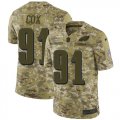 Wholesale Cheap Nike Eagles #91 Fletcher Cox Camo Men's Stitched NFL Limited 2018 Salute To Service Jersey