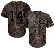 Wholesale Cheap Reds #14 Pete Rose Camo Realtree Collection Cool Base Stitched Youth MLB Jersey