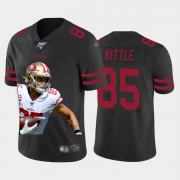 Cheap San Francisco 49ers #85 George Kittle Nike Team Hero Vapor Limited NFL 100 Jersey Black
