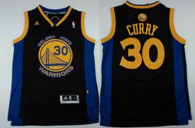 Wholesale Cheap Golden State Warriors #30 Stephen Curry Revolution 30 Swingman Black Jersey
