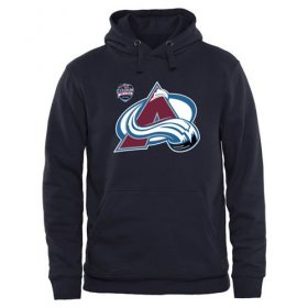 Wholesale Cheap Colorado Avalanche Team Logo Pullover Hoodie Navy Blue