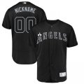 Wholesale Cheap Los Angeles Angels Majestic 2019 Players' Weekend Flex Base Authentic Roster Custom Jersey Black