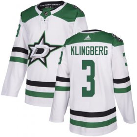 Cheap Adidas Stars #3 John Klingberg White Road Authentic Youth Stitched NHL Jersey