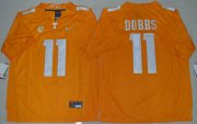 Wholesale Cheap Tennessee Vols 11 Joshua Dobbs Orange College Jersey