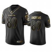 Wholesale Cheap Nike Ravens #89 Mark Andrews Black Golden Limited Edition Stitched NFL Jersey