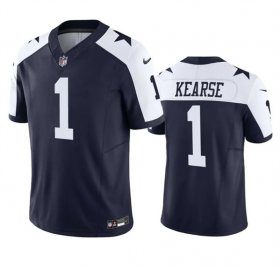 Men\'s Dallas Cowboys #1 Jayron Kearse Navy White 2023 F.U.S.E. Vapor Limited Football Stitched Jersey