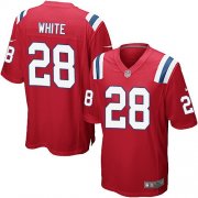 Wholesale Cheap Nike Patriots #28 James White Red Alternate Youth Stitched NFL Elite Jersey