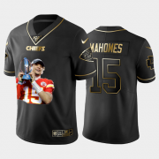 Cheap Kansas City Chiefs #15 Patrick Mahomes Nike Team Hero Vapor Limited NFL 100 Jersey Black Golden