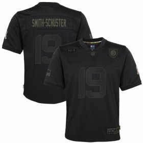 Cheap Pittsburgh Steelers #19 JuJu Smith-Schuster Nike Youth 2020 Salute to Service Game Jersey Black