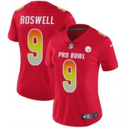 Wholesale Cheap Nike Steelers #9 Chris Boswell Red Women's Stitched NFL Limited AFC 2018 Pro Bowl Jersey