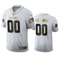 Wholesale Cheap Seattle Seahawks Custom Men's Nike White Golden Edition Vapor Limited NFL 100 Jersey