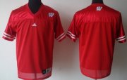 Wholesale Cheap Wisconsin Badgers Blank Red Jersey