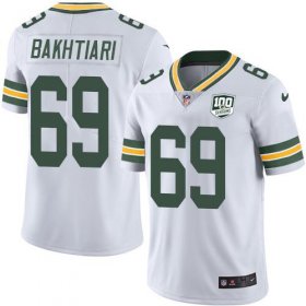 Wholesale Cheap Nike Packers #69 David Bakhtiari White Men\'s 100th Season Stitched NFL Vapor Untouchable Limited Jersey