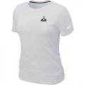 Wholesale Cheap Women's Nike Seattle Seahawks Super Bowl XLVIII Champions Trophy Collection Locker Room T-Shirt White