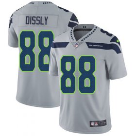 Wholesale Cheap Nike Seahawks #88 Will Dissly Grey Alternate Men\'s Stitched NFL Vapor Untouchable Limited Jersey