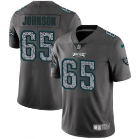 Wholesale Cheap Nike Eagles #65 Lane Johnson Gray Static Men\'s Stitched NFL Vapor Untouchable Limited Jersey