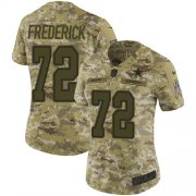Wholesale Cheap Nike Cowboys #72 Travis Frederick Camo Women's Stitched NFL Limited 2018 Salute to Service Jersey