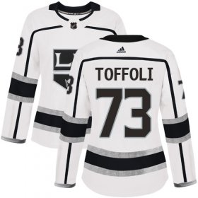 Wholesale Cheap Adidas Kings #73 Tyler Toffoli White Road Authentic Women\'s Stitched NHL Jersey
