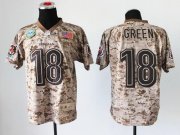 Wholesale Cheap Nike Bengals #18 A.J. Green Camo Men's Stitched NFL New Elite USMC Jersey