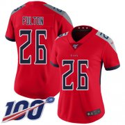 Wholesale Cheap Nike Titans #26 Kristian Fulton Red Women's Stitched NFL Limited Inverted Legend 100th Season Jersey
