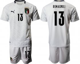 Wholesale Cheap 2021 Men Italy away 13 white soccer jerseys